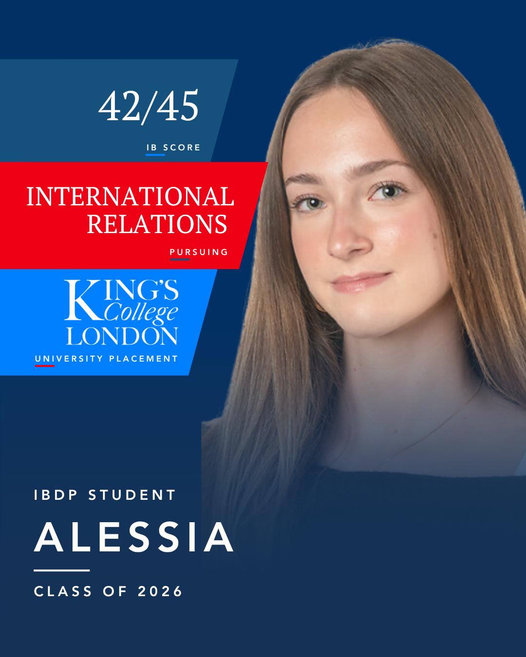 IBDP STUDENT ALESSIA