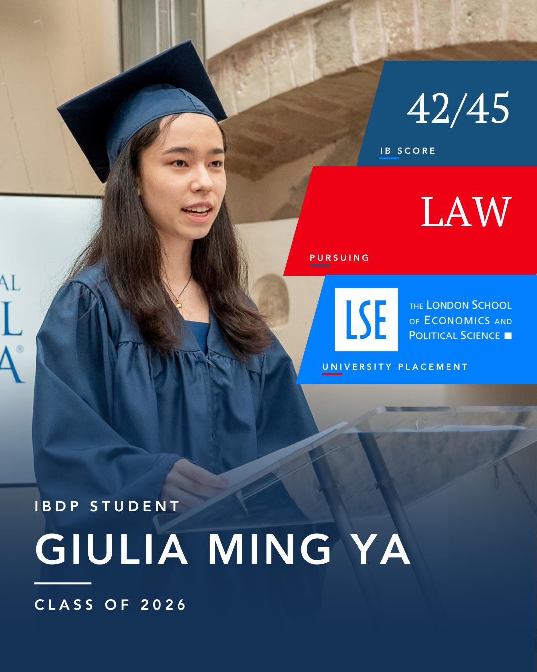 IBDP STUDENT GIULIA