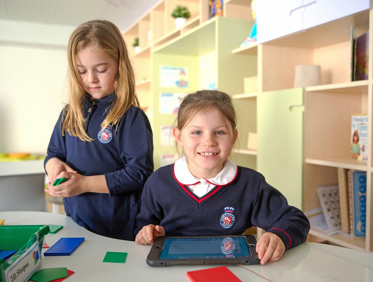 Alumnos en una Escuela Primaria en mi area