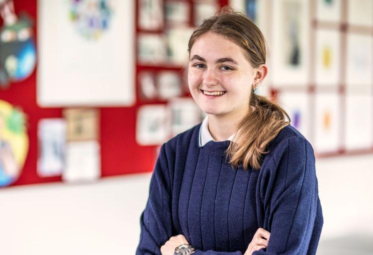 Budding historian Gabby Styris is on top of her game