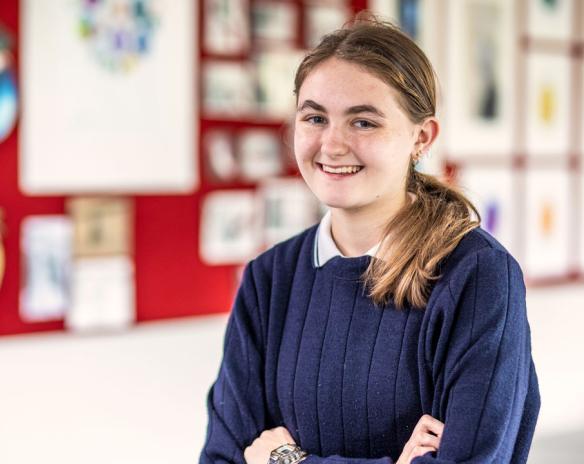 Budding historian Gabby Styris is on top of her game
