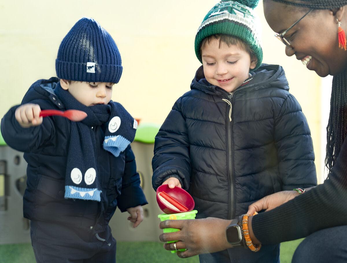 Educational spaces at the International School of Bergamo’s preschool