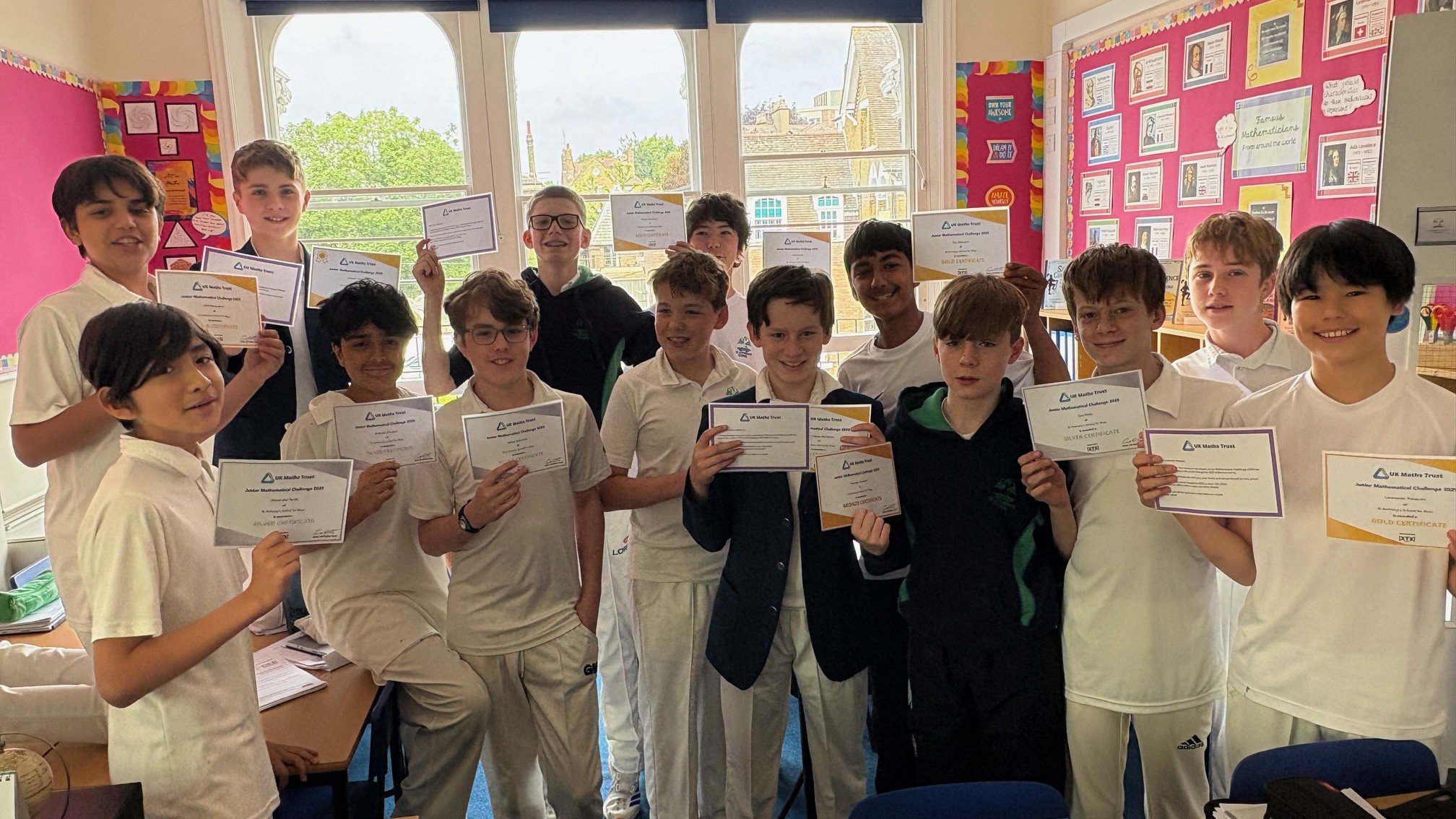 Outstanding Results in the Junior Mathematical Challenge 2025 | St ...