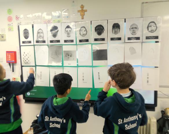 Boys solving a 'crime'