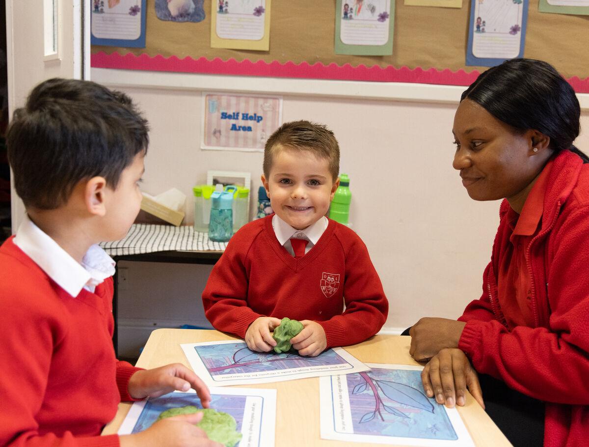 Kindergarten student at Davenport