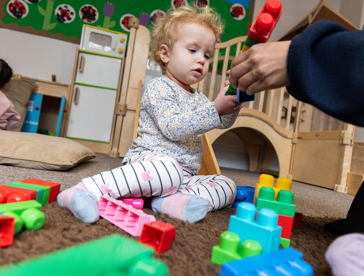 Davenport Nursery Playing With Building Blocks