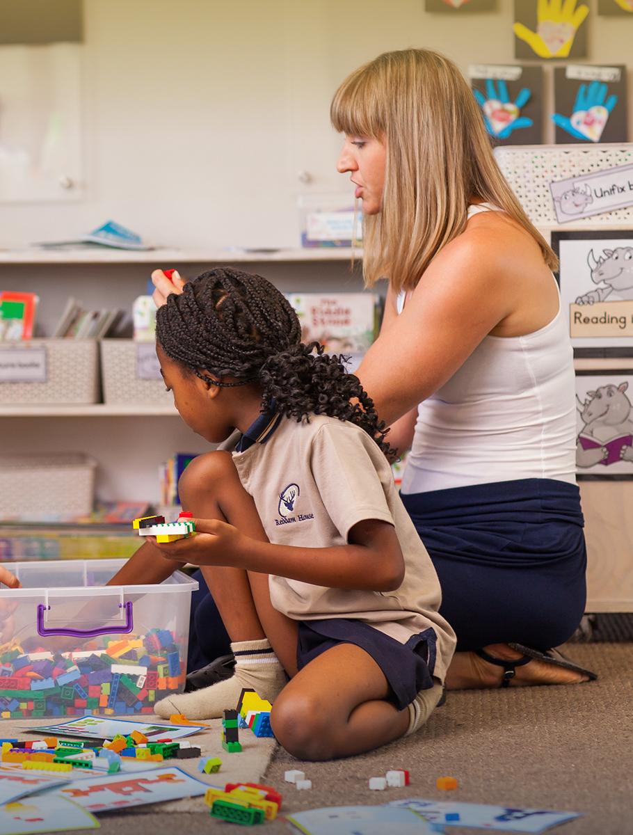 Aftercare teacher with student