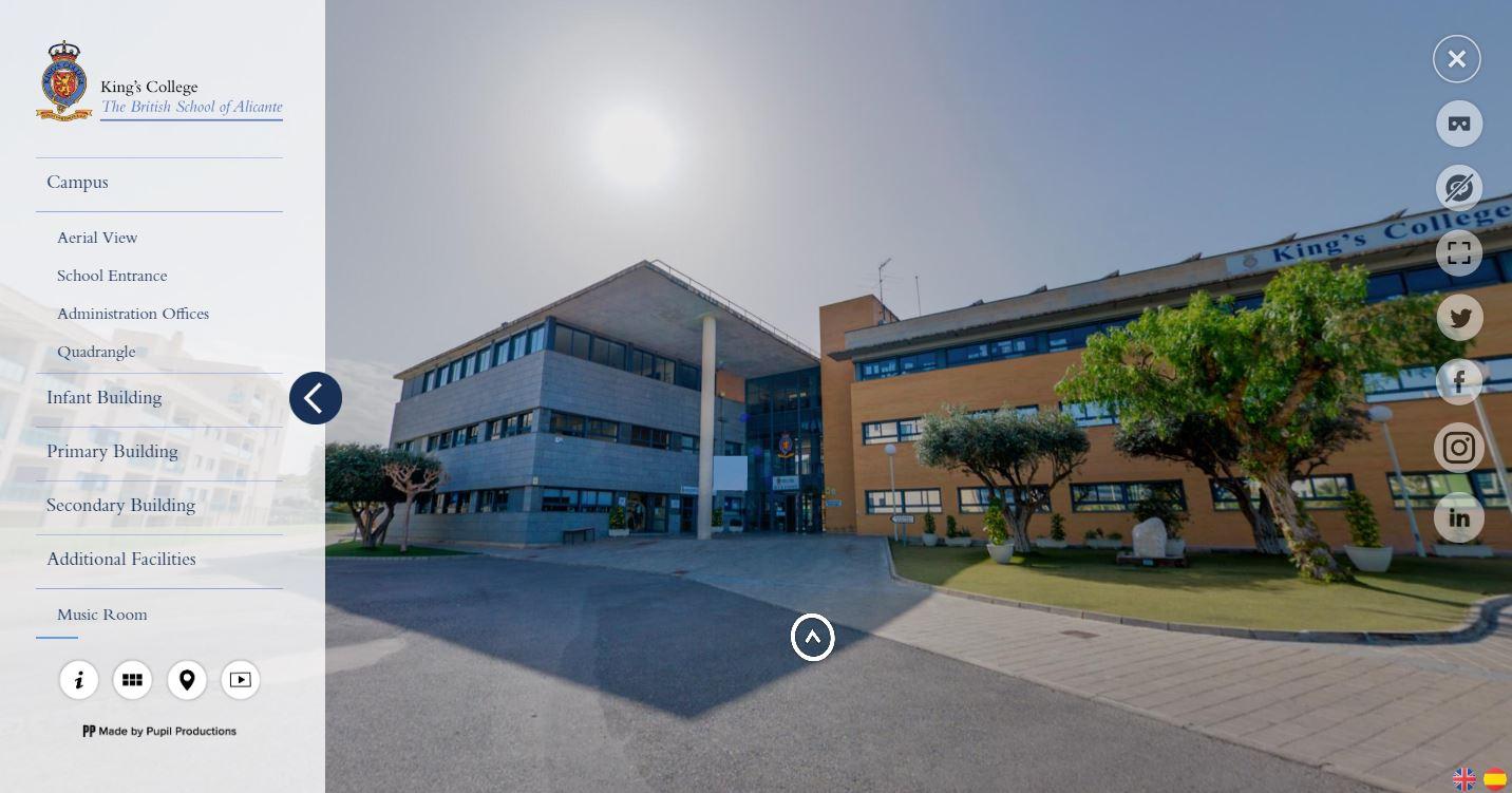Vitual Tour King College Alicante
