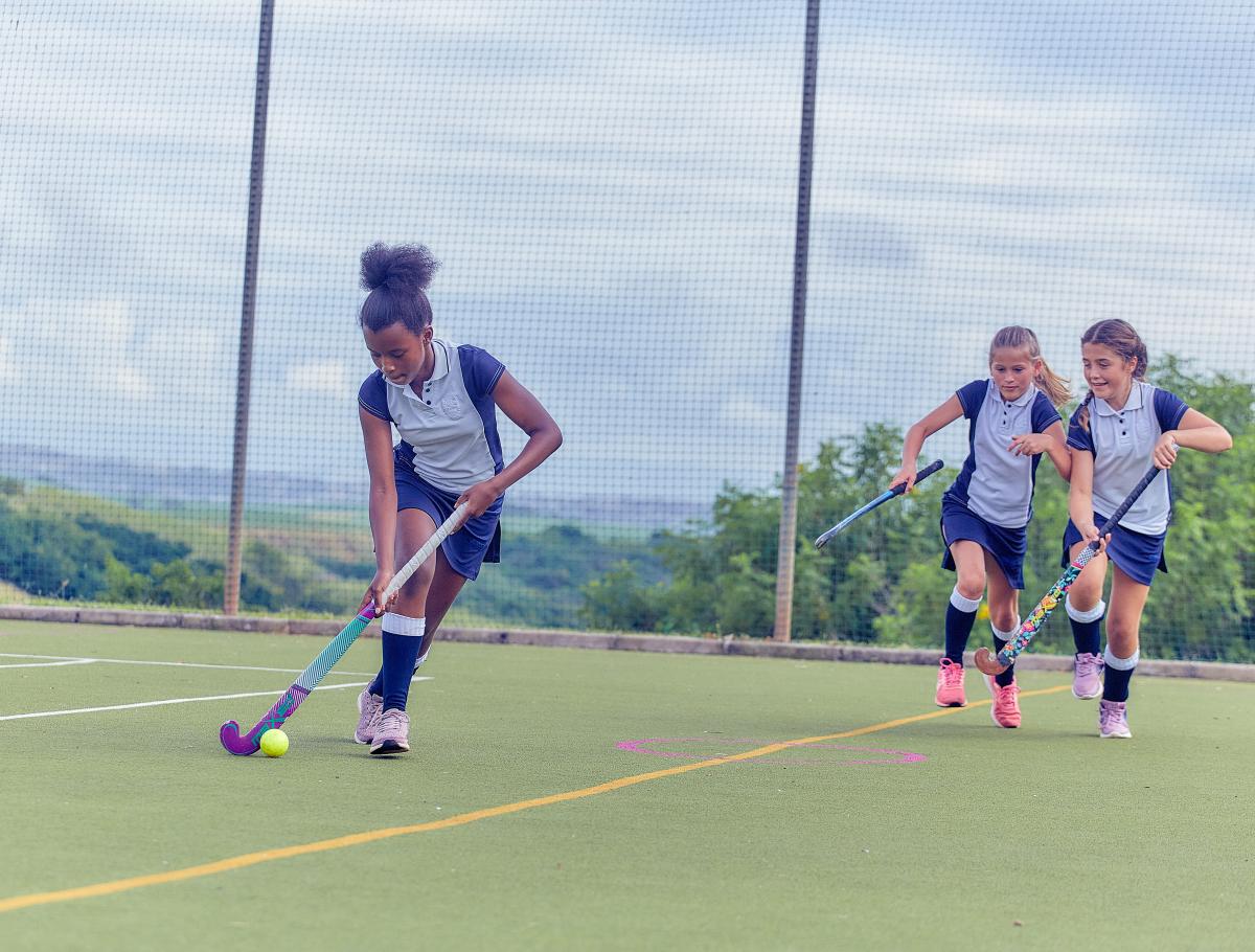 Female hockey player