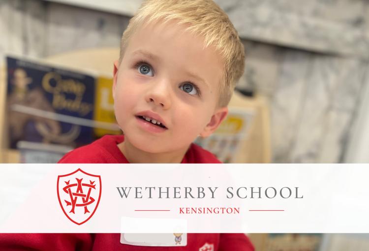 Boy looking up in wonder