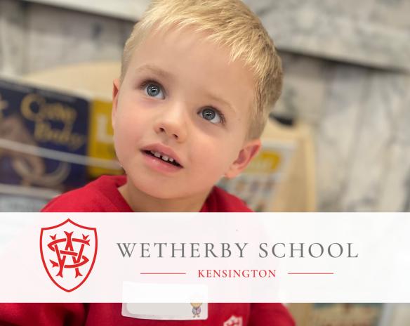 Boy looking up in wonder