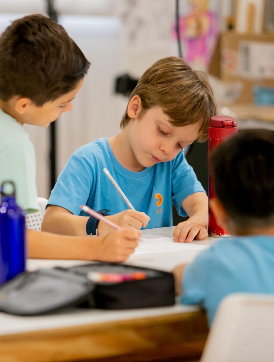Aula de Matemática na Educação Infantil da Escola Eleva Brasília, na Asa Sul