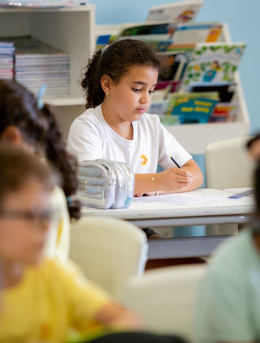 Alunos do Ensino Fundamental II na Escola Eleva Brasília, na Asa Sul