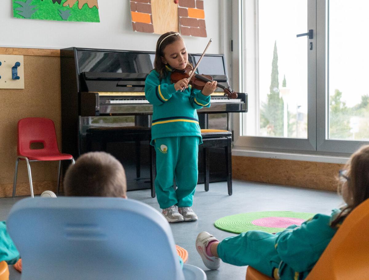 jardín de infantes para aprender a tocar