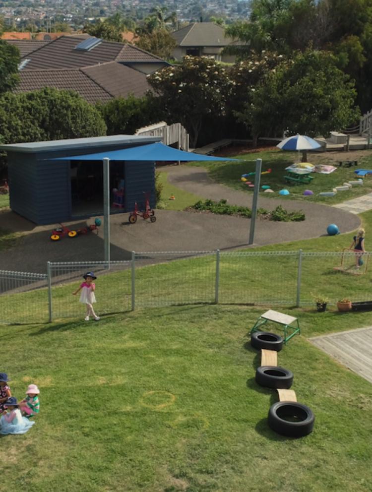 Penguins outside area