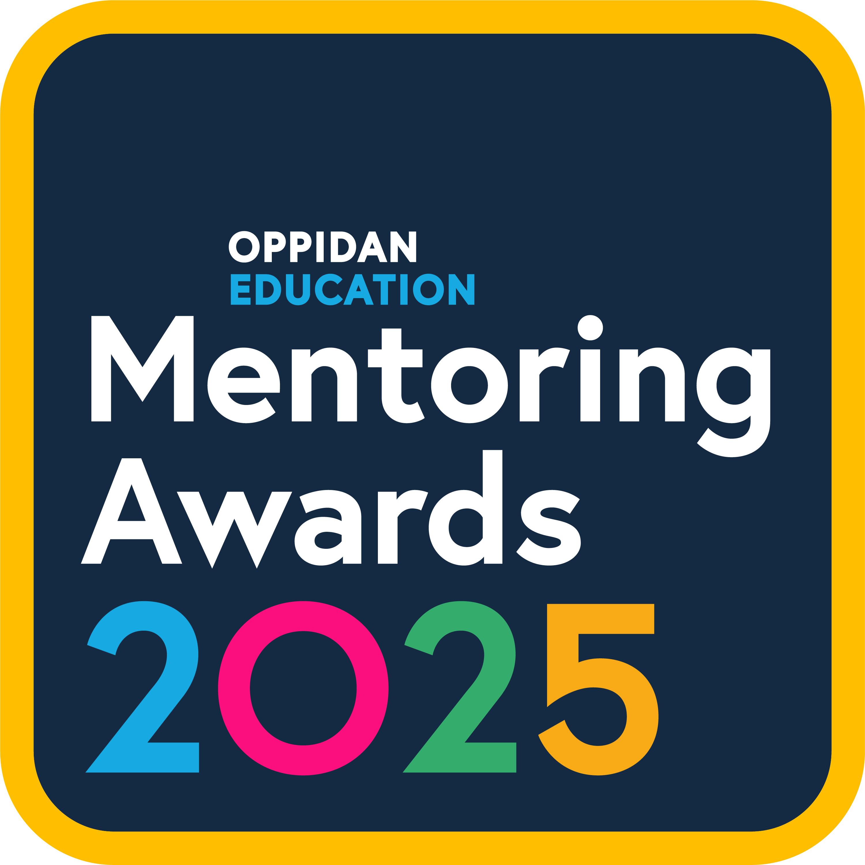 oppidan education mentoring awards 2025 gold