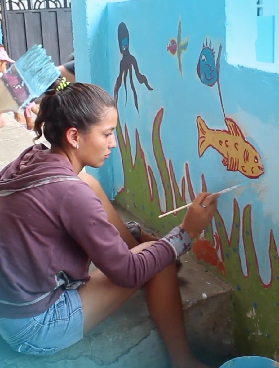 Kindred Project kid painting