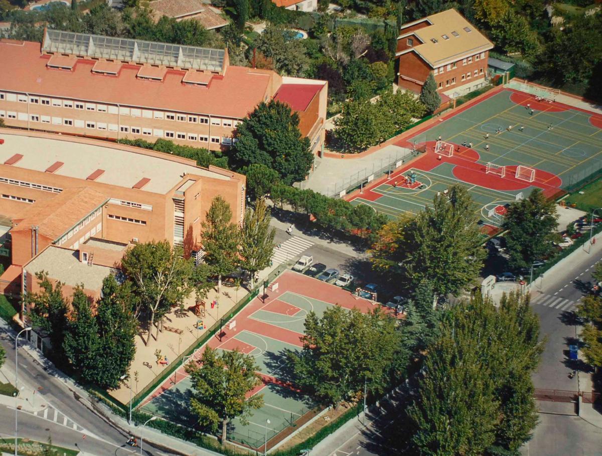 School-building-Aerial-View