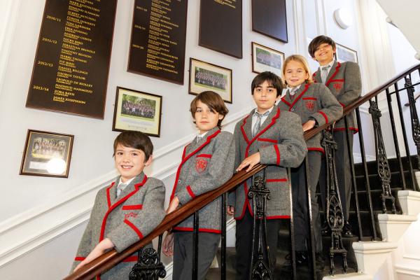 Boys on stairs
