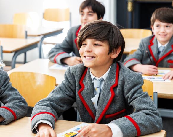 Boy in classroom