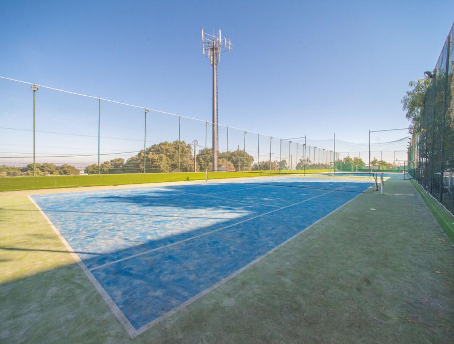 Two tennis courts