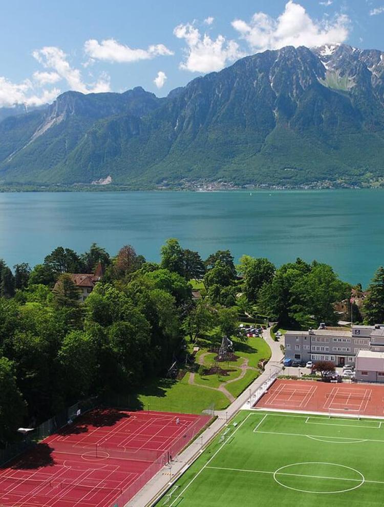 lake and mountain camp