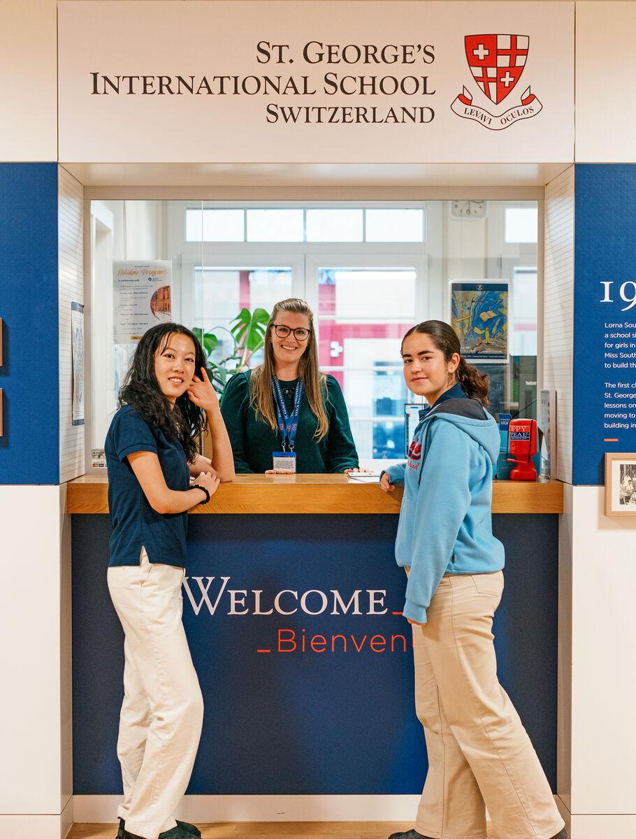st georges campus reception desk