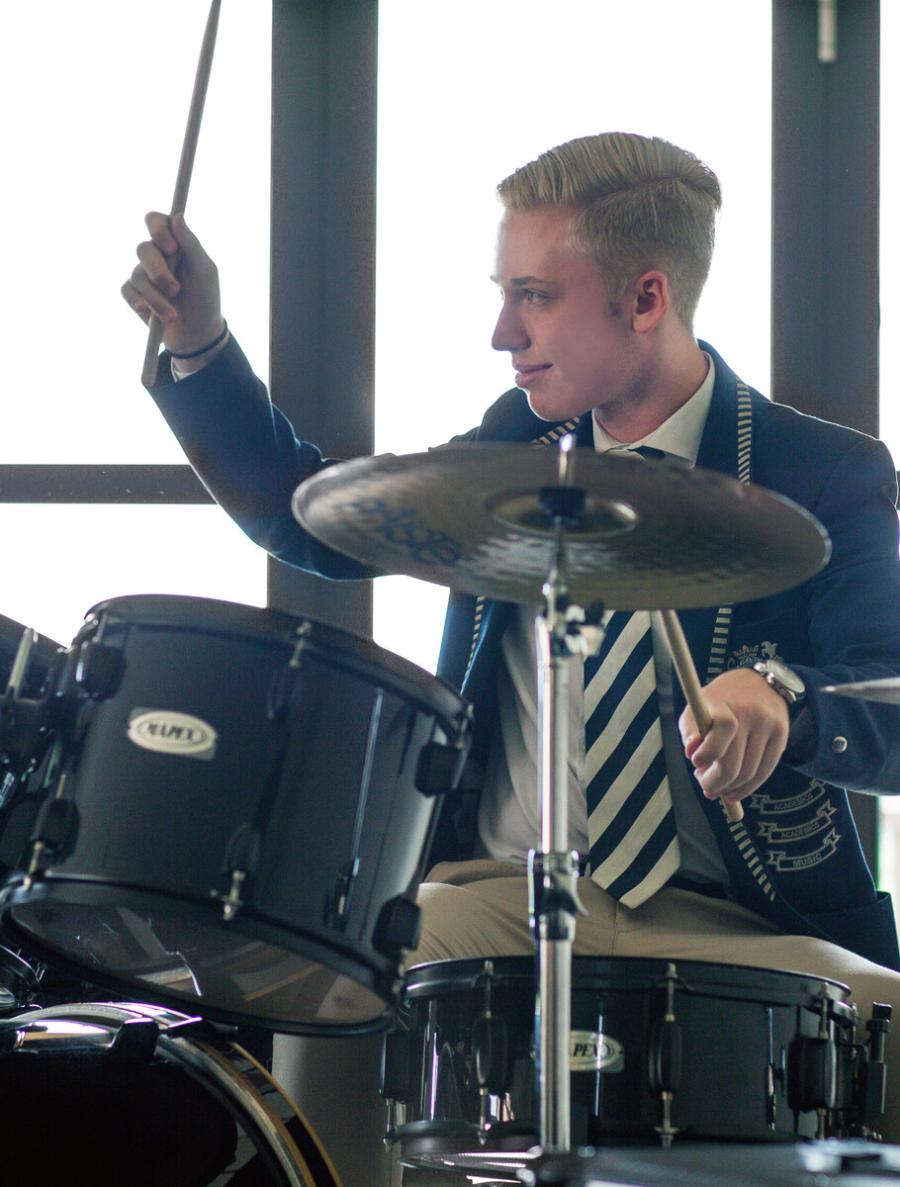 waterfall high school with art activities