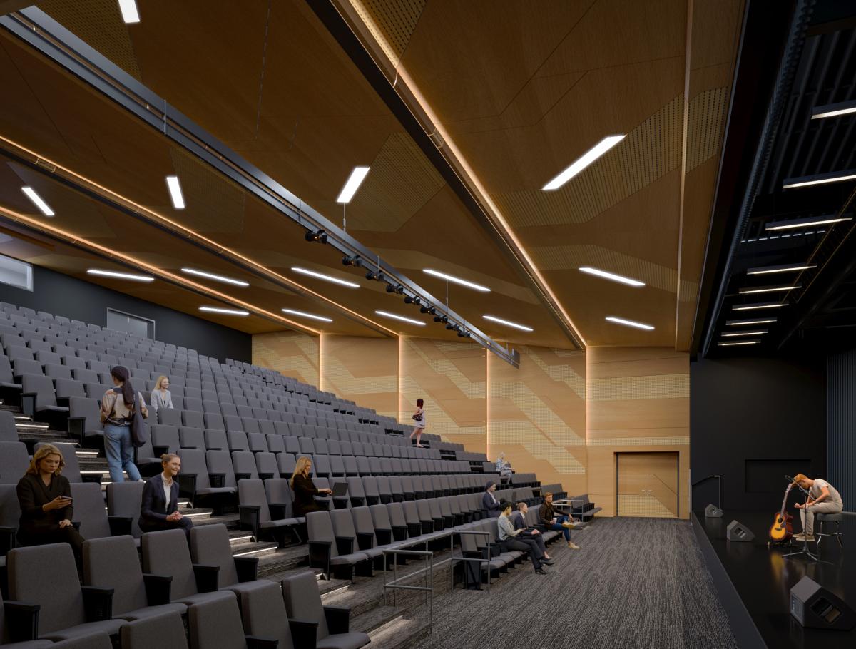 Acoustically engineered auditorium