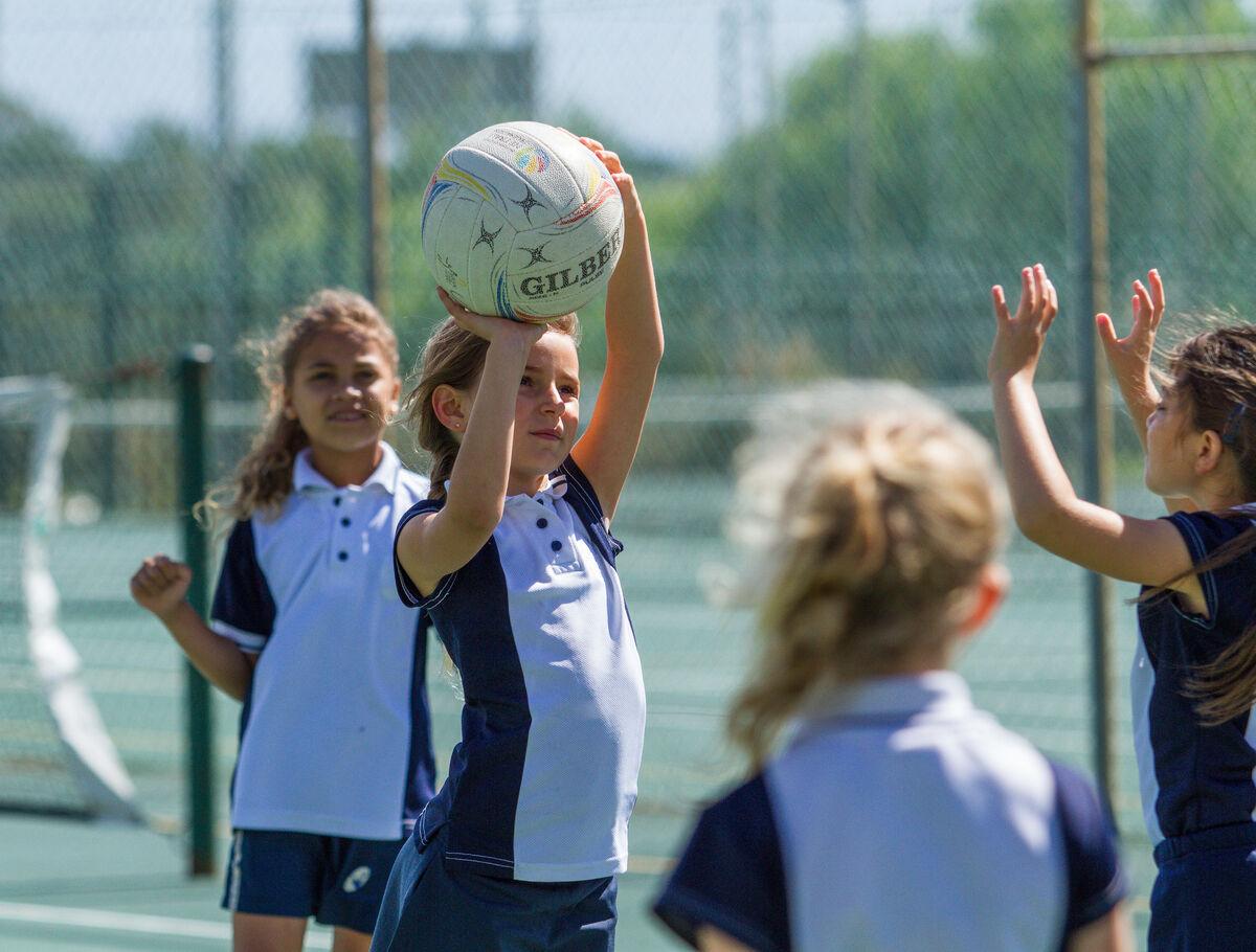 outdoor netball school courts